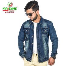 Virjeans Denim (Jeans) Non-Stretchable Jacket For Men (VJC 677)