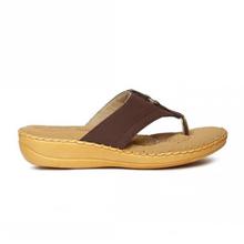 Brown V-Strap Sandals For Women-7510