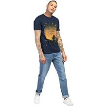 Levi’s Blue Printed Regular Fit Round Neck T-shirt