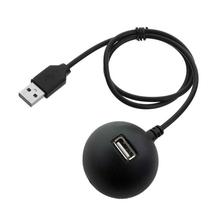 Cwxuan High Speed USB 2.0 Male to Female Extension Cradle Base Stand Docking Cable - Black (1.2m)