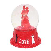 Red Kissing Couple Water Globe