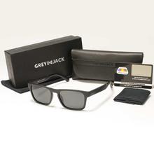 GREY JACK Black Frame Wayfarer Winter  Sunglasses (Unisex)