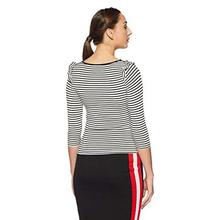 ONLY Women Striped Slim Fit T-Shirt