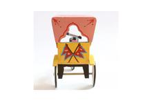Multcolor Wooden Rickshaw For Kids