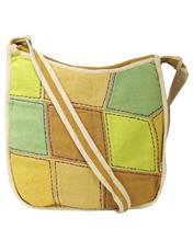 Mustard Yellow Hemp Cross Body Bag For Women(6129)