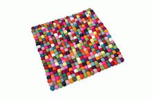 Multicolored Mat Cushion Square Shape Tea Coaster