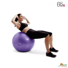 66fit Gym Ball with pump & DVD Purple 55cm
