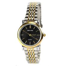 Bolano B80258 Analog Black Dial Watch For Women- Gold/ Silver