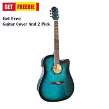 MK-41116 Marconi Acoustic Guitar With Free Guitar Bag And 2 Pick- Aqua Blue