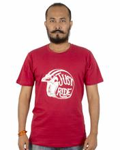 Lugaz Men's Red Printed Tshirt