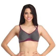 Clovia Grey Non-Padded Non-Wired Full Cup Bra- BR0790P05