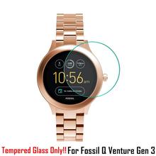 Tempered Glass Screen Protector Anti-Bump Scratch Resistant For Fossil Q Venture Gen 3