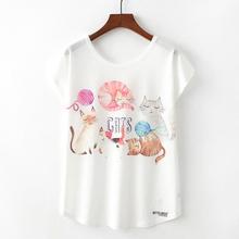 Summer New Women T-Shirts 2019 Harajuku Kawaii Cute Animal