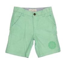 Green Plain Cotton Shorts For Boys - (131246518677)