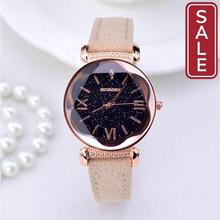 SALE- New Fashion Gogoey Brand Rose Gold Leather Watches