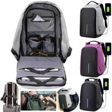 Anti-theft Backpack With USB Charge Port, Extra Large 18" Concealed Zippers Roomy Capacity, Casual Lightweight Waterproof for School / Travel