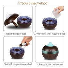 KBAYBO 300ml Mini USB Air Humidifier essential Oil Diffusers Wood