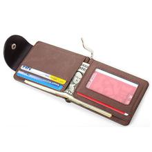 Fashion Mini Men's Leather Money Clip Wallet Pocket Purse