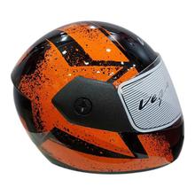 VEGA Cliff Black/Orange Single Visor Helmet