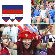1Pcs Multicolored 2018 World Cup FIFA Russia National Flag Tattoo Sticker