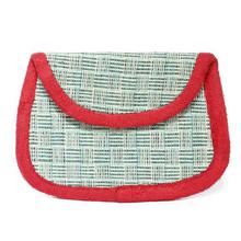 Red/Green Checkered Small  Zip Purse For Women