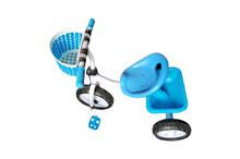 Baby Tricycle With Rear Storage Basket - Blue