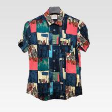 Mens Summer Fashion Casual Loose Printed Shirt