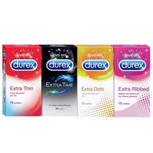 Durex Multi-pack Condoms For Men (Extra Time, Extra Dotted, Extra Ribbed, Extra Time) - 10 Pcs (Pack Of 4)