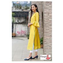 Mustard Straight Kurti