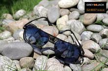 GREY JACK Square Wayfarer Shaded Black Lens With Black Metal Frame With 400% Uv Sunglasses For Men & Women