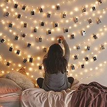 20 Plastic Photo Clip Led String Lights For Home Decor