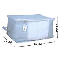 Kuber Industries 2 Piece Non Woven Underbed Storage Bag Set, Grey (Underbedorga05)