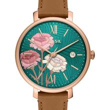 Fossil Rose Gold/Brown Leather Casual Watch For Women - ES5274