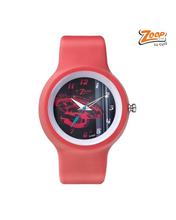 Zoop C3029PP05 Red Strap Analog Watch For Boys