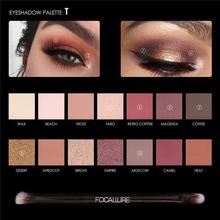 FOCALLURE 14 Colors Eye Shadow Palette Matte Glitter High