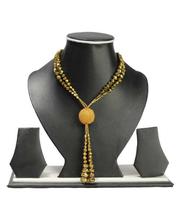 Golden Ball Bead Woven Pote Necklace For Women
