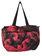 Red/Black Abstract Printed Handbag For Women