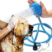 New Dog Scrubber Sprayer Pet bath nozzle Bathing Tool Comfortable Massager Shower Tool Cleaning Washing Bath Sprayers Palm-Sized