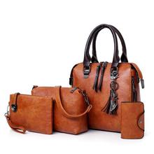 ETONTECK New 4pcs/Set Women Composite Bags High Quality Ladies Handbags Female PU Leather Shoulder Messenger Bags Tote Bag Bolsa