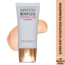 Lyon Beauty Super Stay Weightless Foundation Medium Beige (Shade 04) 30ml