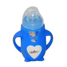 Kiana Feeding Bottle (PP, Natural) With Handle - 240 ml (Blue)