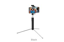 Hoco K10B Magnificent Wireless Selfie Stick With Backlight - 1.6M (Black)