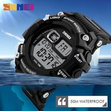 SKMEI 1229 Dual Time Digital MultiFunction Chronograph Sport Watch – Blue