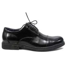 Black Shiny Leather Formal Shoes For Men