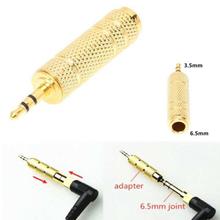 3.5mm Male to 6.5mm Female Gold Plated Stereo Audio Jack Adapter