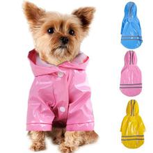 Summer Outdoor Puppy Pet Rain Coat S-XL Hoody Waterproof