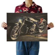 Harley Moto BMW Motorrad Motorcycle  Design Old Style Decorative Poster Print Wall Decor Decals