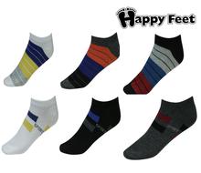 Happy Feet Pack of 6 Pairs of Sports Ankle Socks (1004) (MAN1)