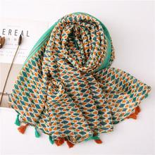 Korean Style Sun Protection Premium Printed Scarves For