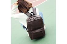 PU Leather Shoulder Unisex Backpack-Brown (41001713)